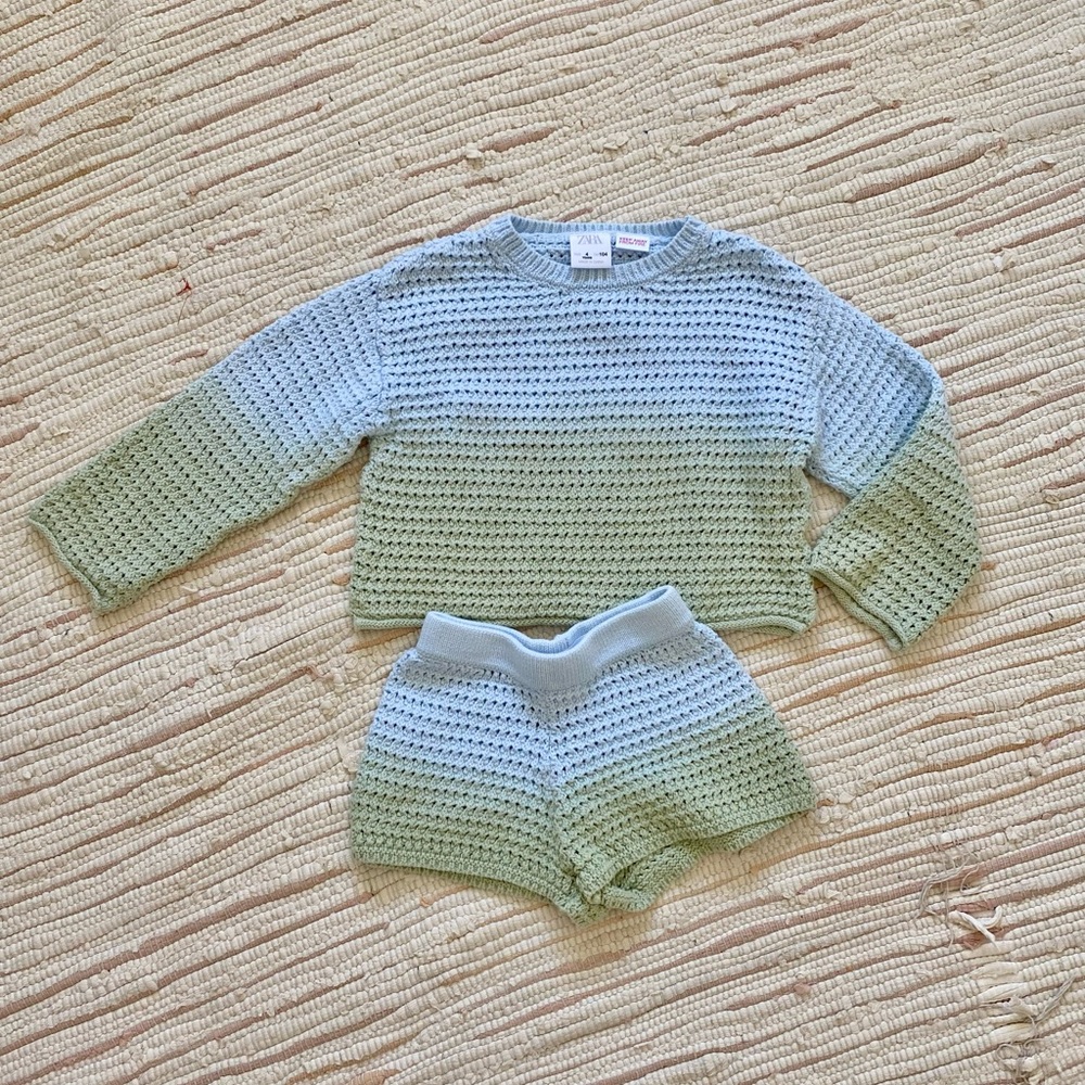 Zara Dip Dye Knit Set